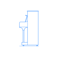 Furniture Piano Steinway Upright Piano Model V Vinyl Svg File, Free Vectors File